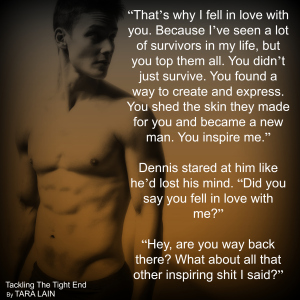 Teaser #5 - Tackling The Tight End by Tara Lain